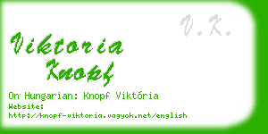 viktoria knopf business card